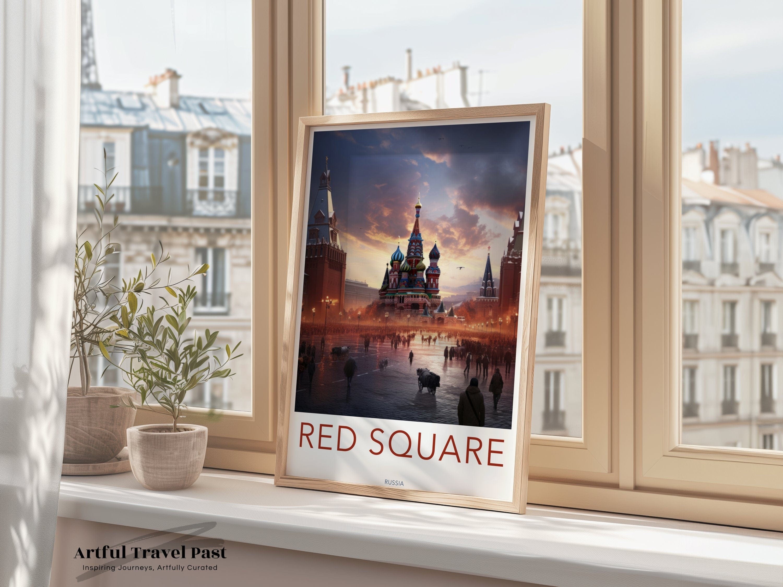 Red Square Poster | Russia Wall Art | Eastern Europe Decor