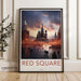 Red Square Poster | Russia Wall Art | Eastern Europe Decor