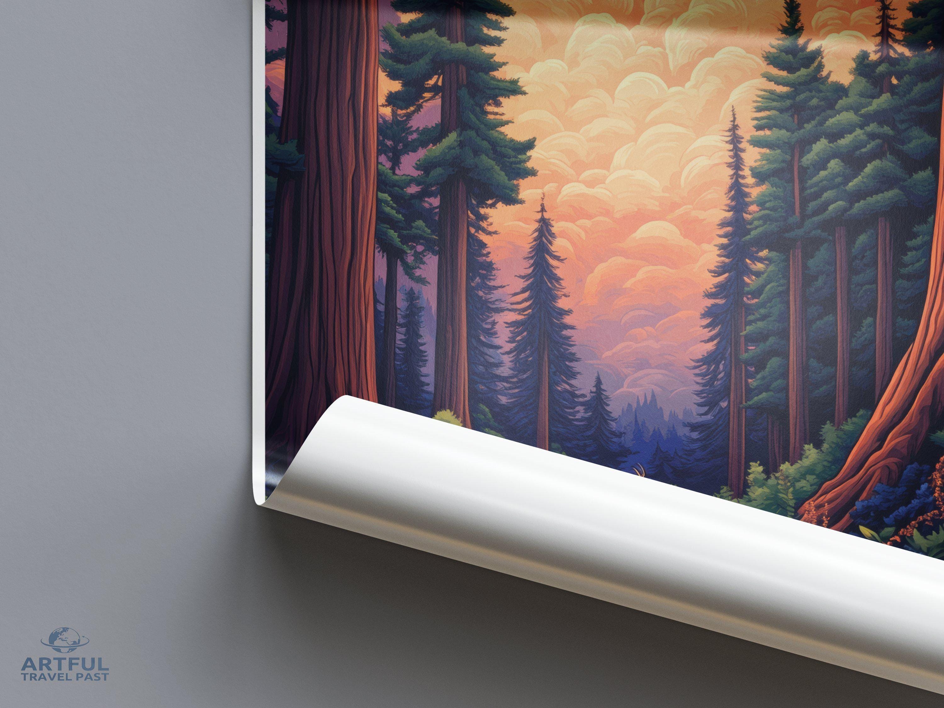 Redwood National Park Poster | California Wall Art