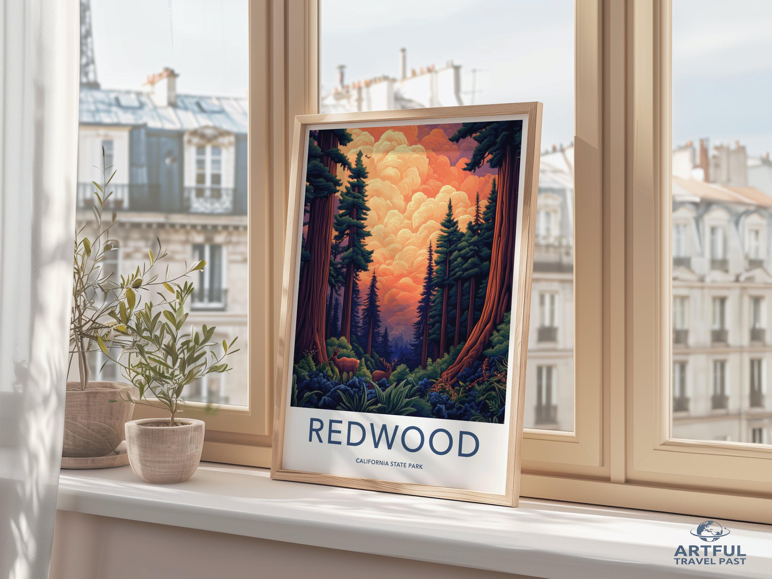 Redwood National Park Poster | California Wall Art