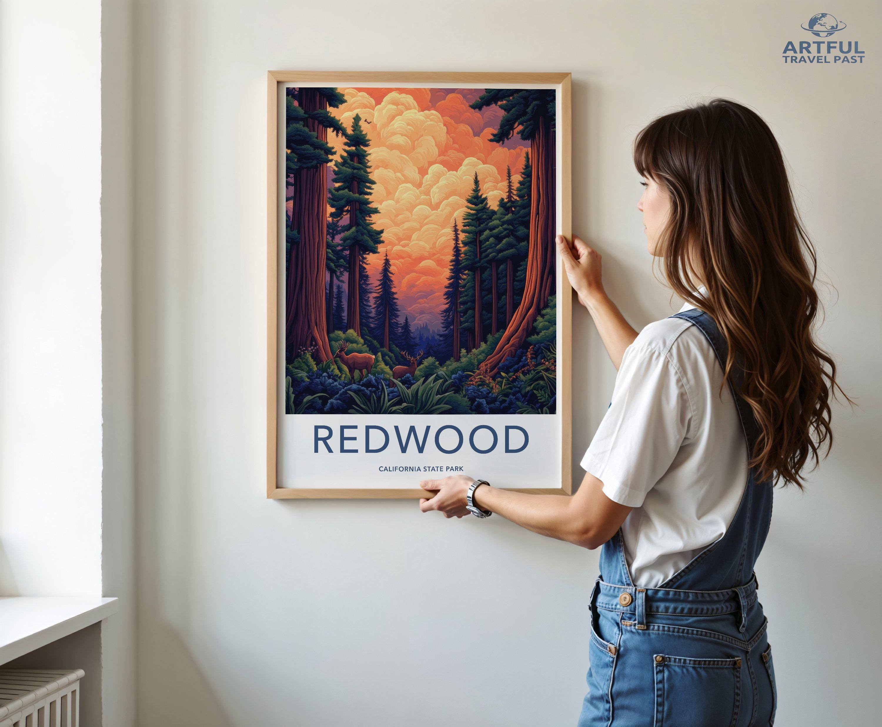 Redwood National Park Poster | California Wall Art