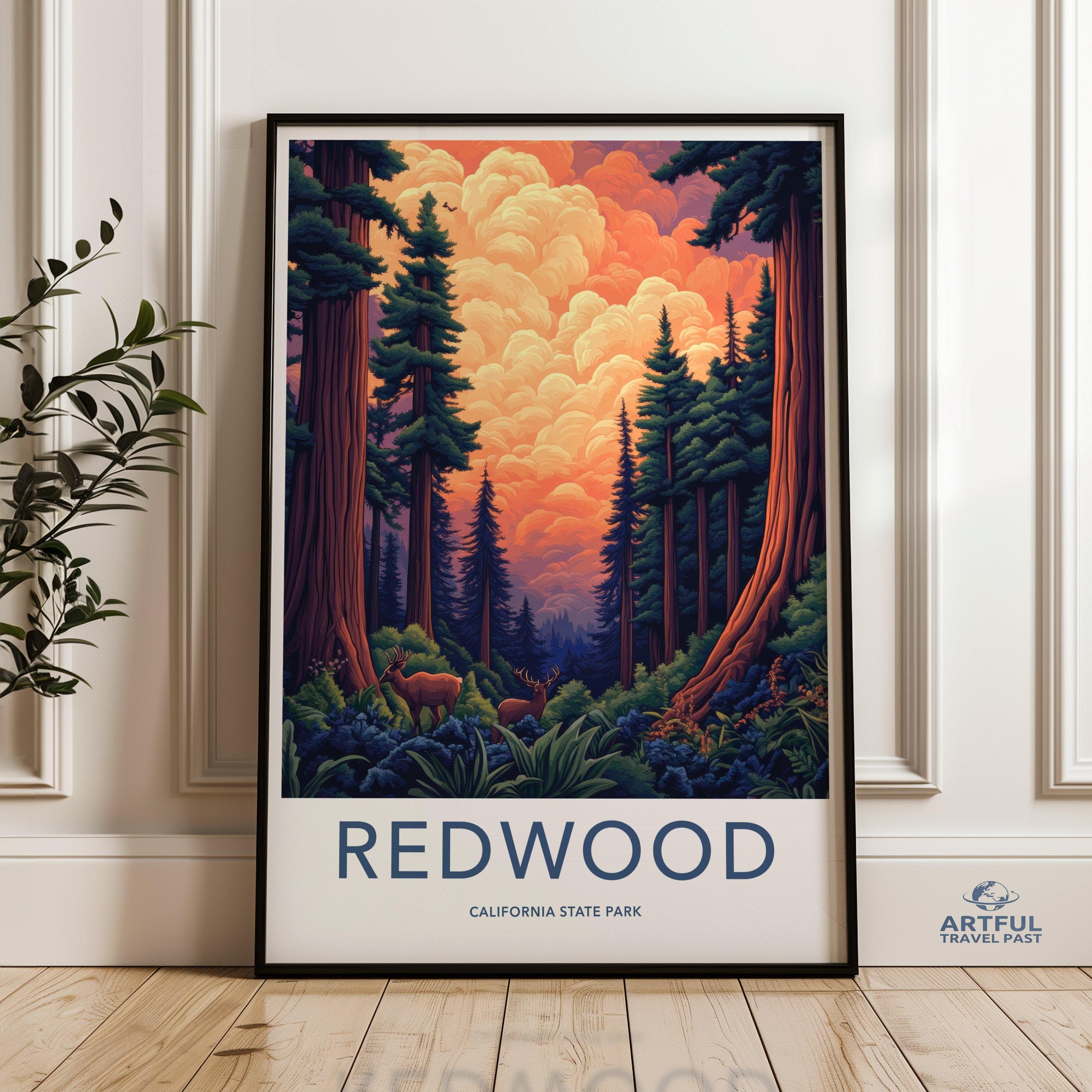 Redwood National Park Poster | California Wall Art