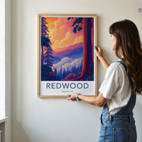 Redwood National Park Poster | California Wall Art