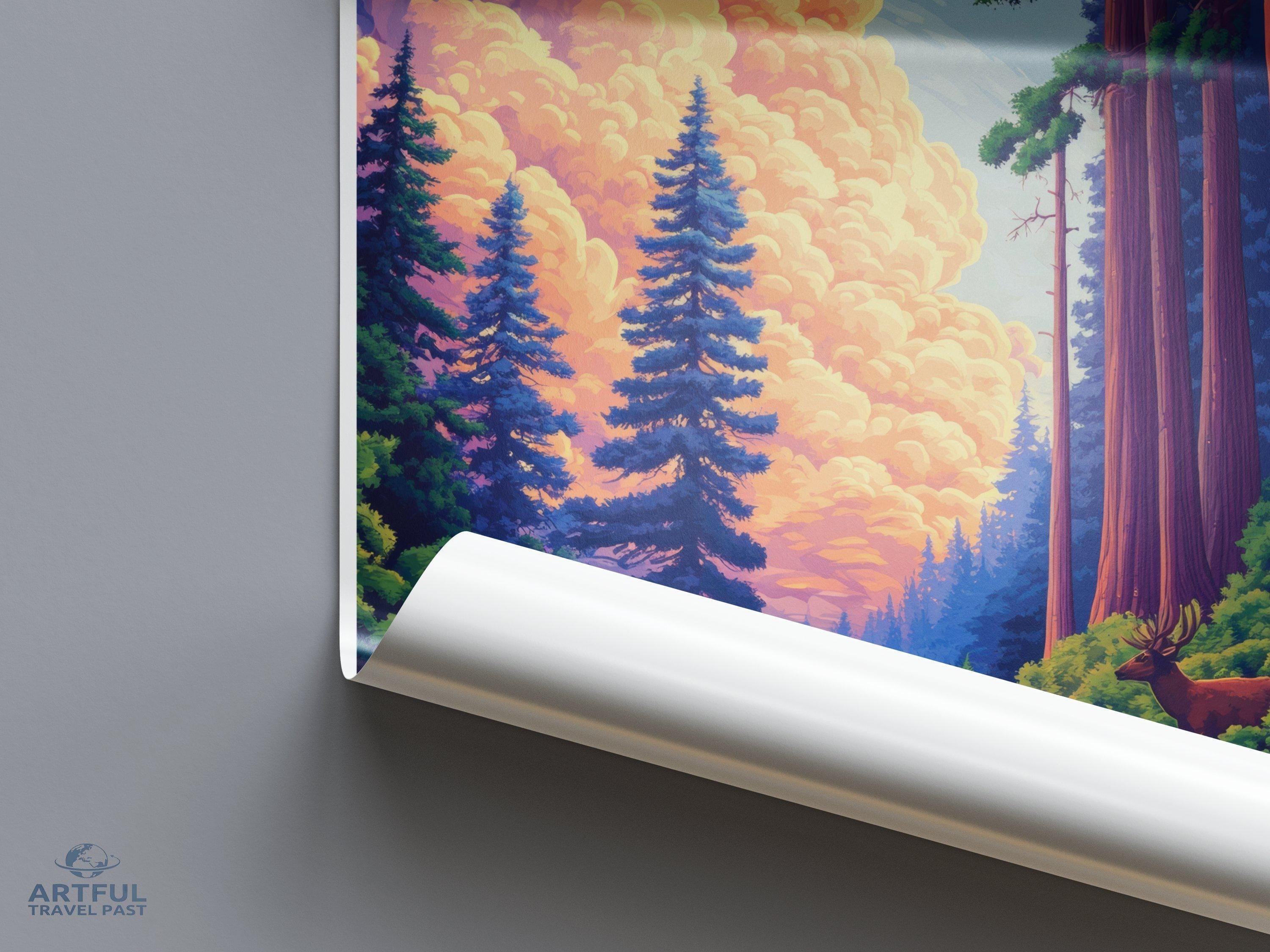 Redwood National Park Poster | California Wall Art