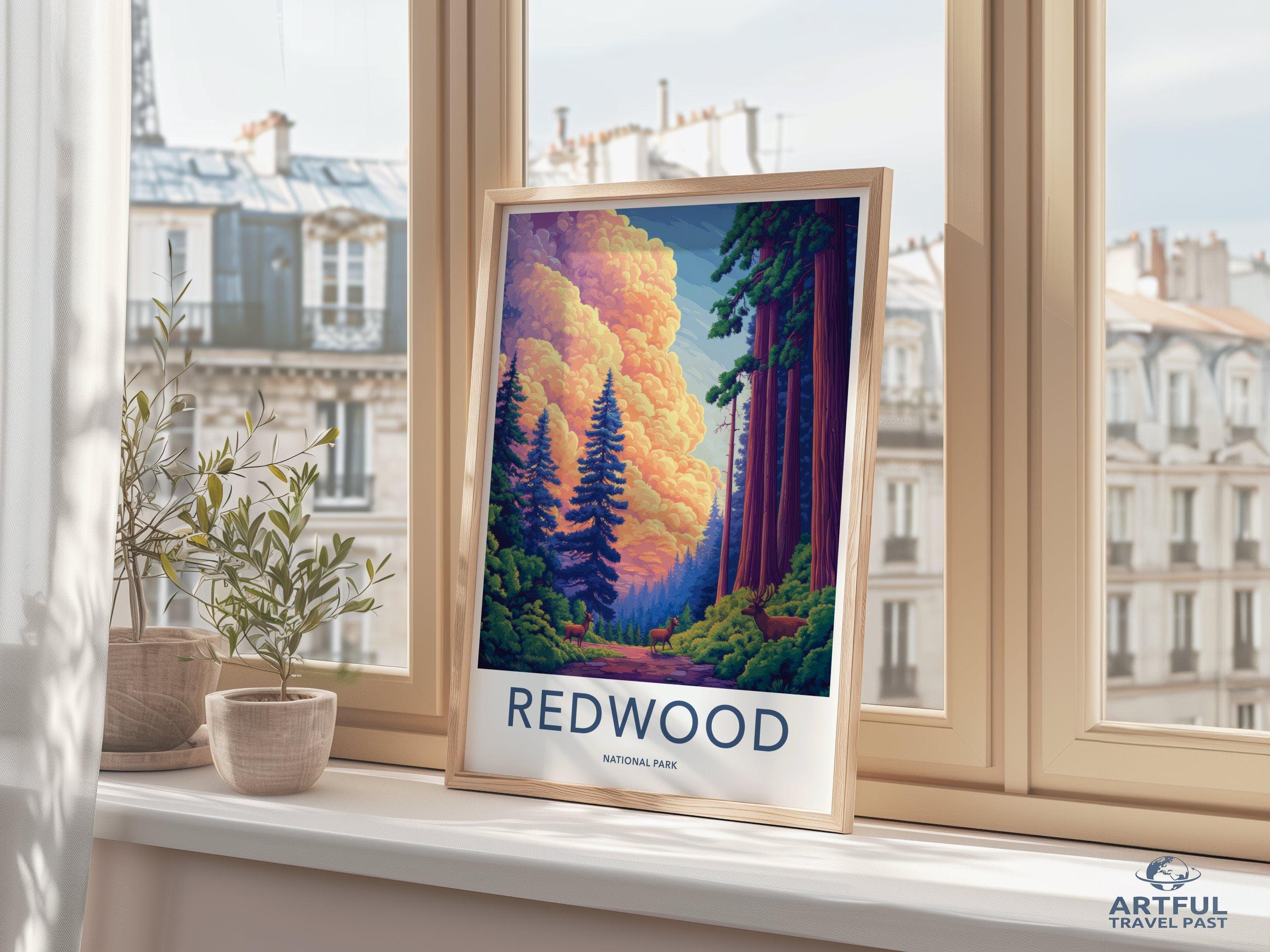 Redwood National Park Poster | California Wall Art