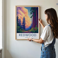 Redwood National Park Poster | California Wall Art