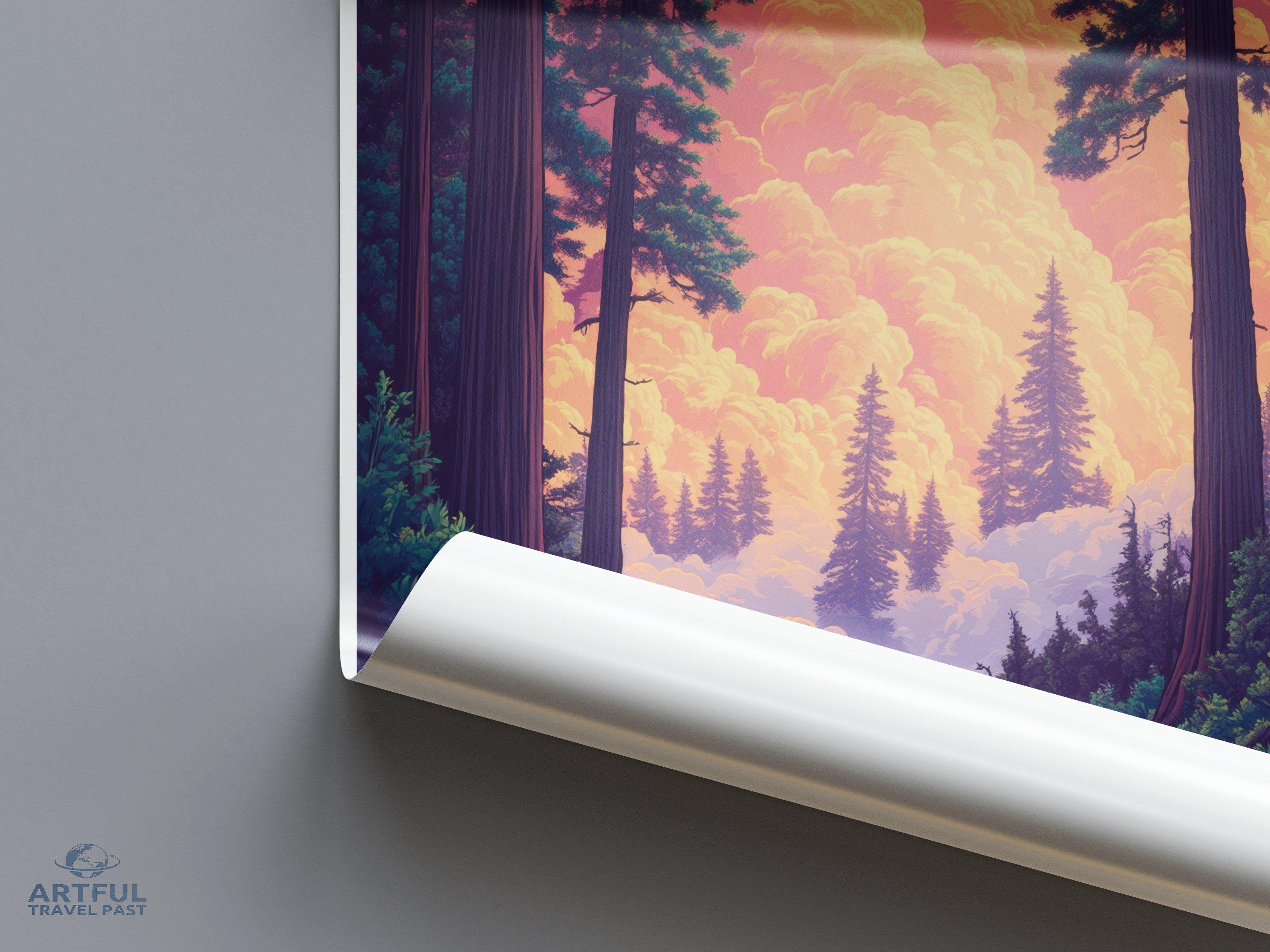 Redwood National Park Poster | California Wall Art