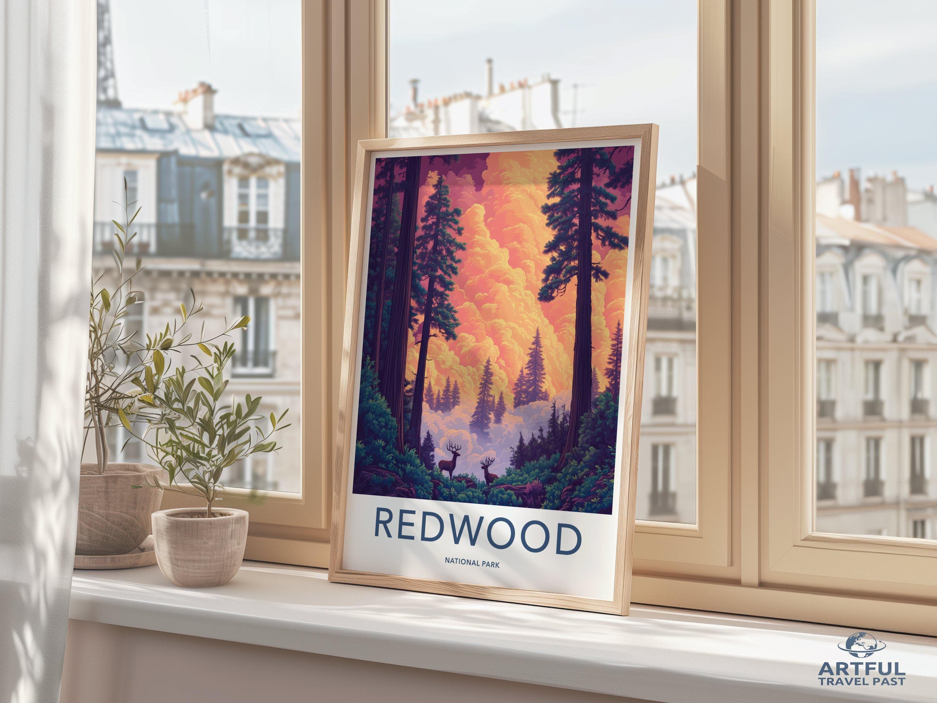 Redwood National Park Poster | California Wall Art