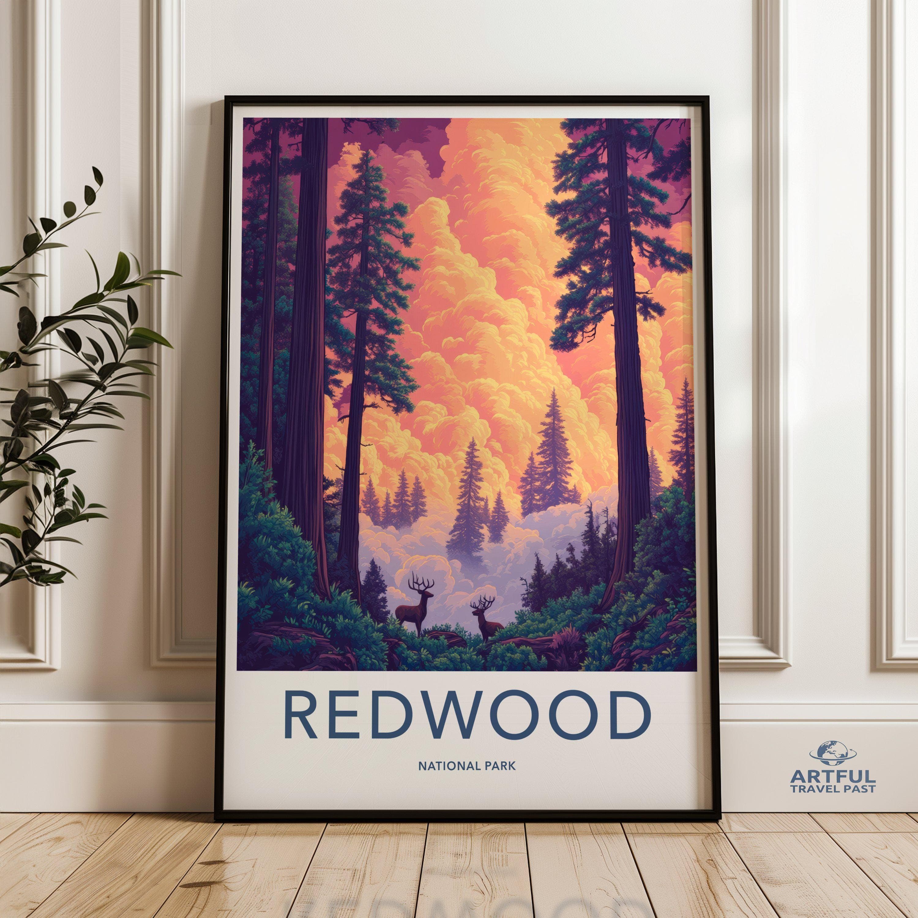 Redwood National Park Poster | California Wall Art