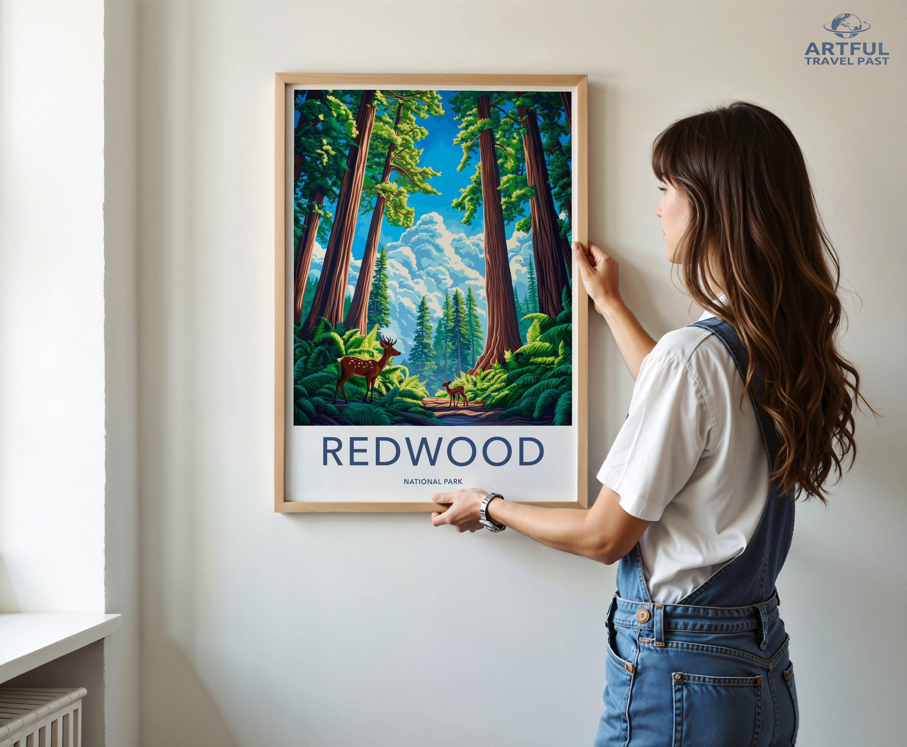 Redwood National Park Poster | California Wall Art