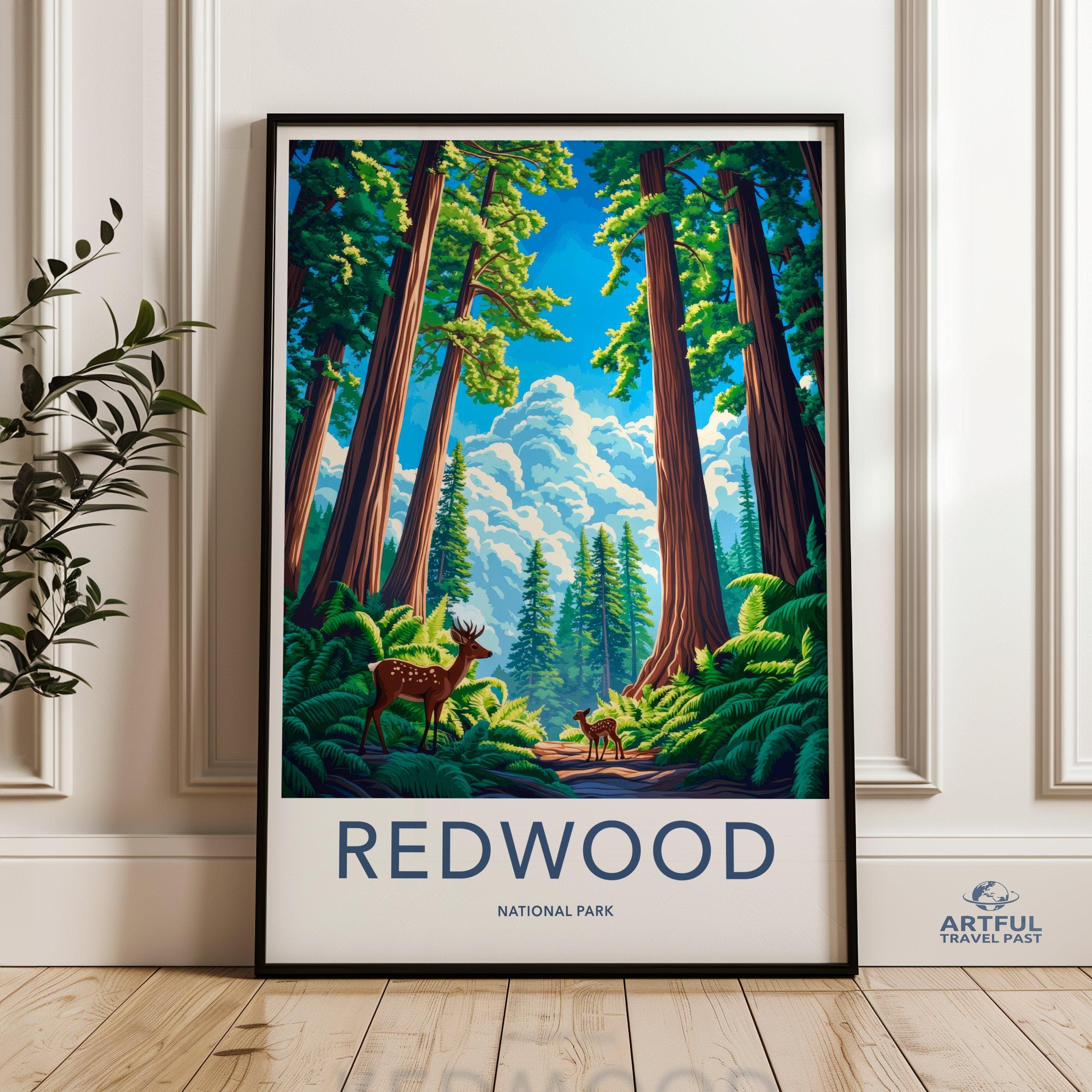 Redwood National Park Poster | California Wall Art