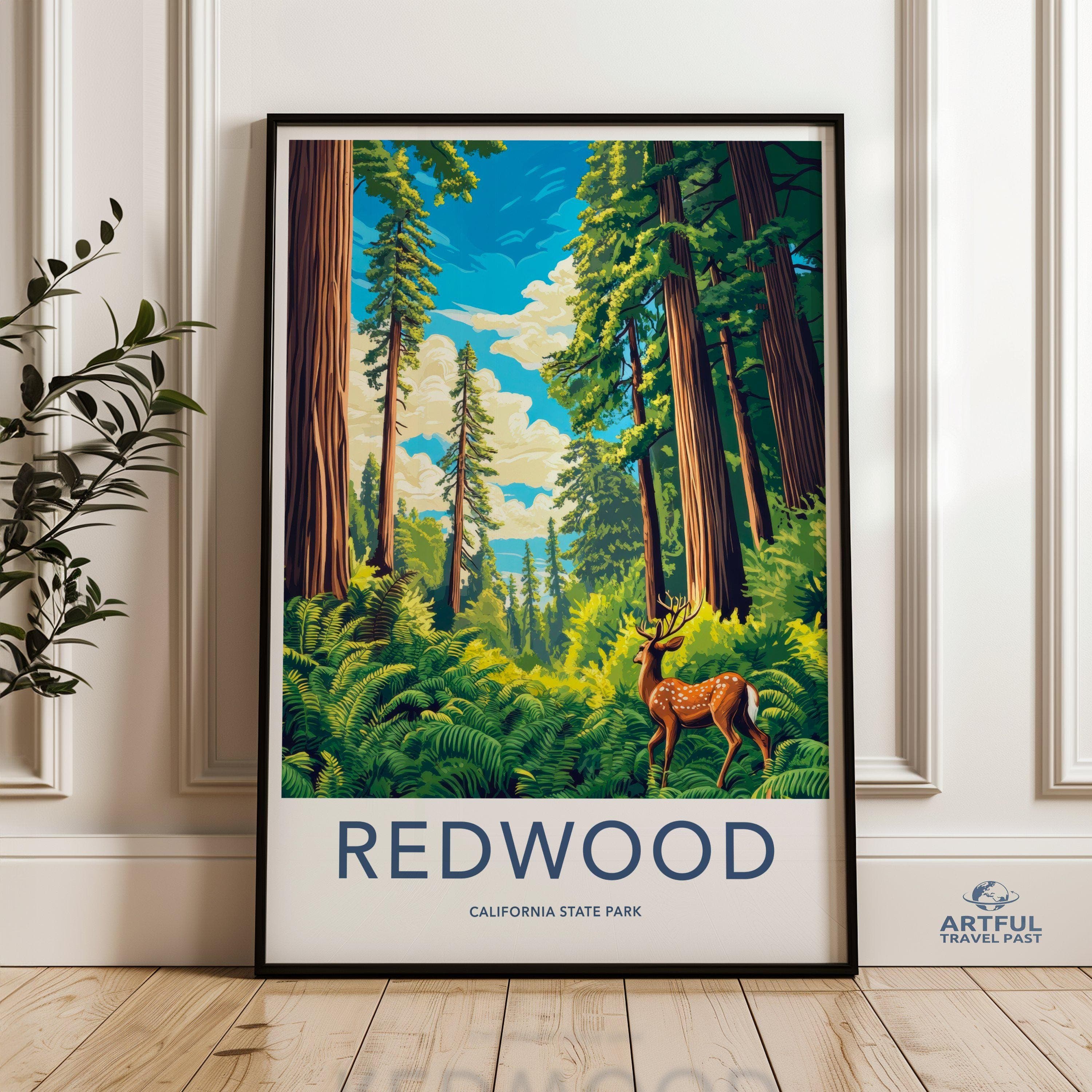 Redwood National Park Poster | California Wall Art