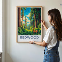Redwood Park Poster - California Wall Art