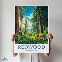 Redwood Park Poster - California Wall Art