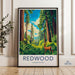 Redwood Park Poster - California Wall Art