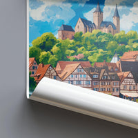 Reichsburg Castle Poster | Germany Wall Art | Europe Decor