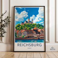 Reichsburg Castle Poster | Germany Wall Art | Europe Decor