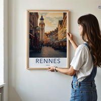 Rennes Poster - France Wall Art