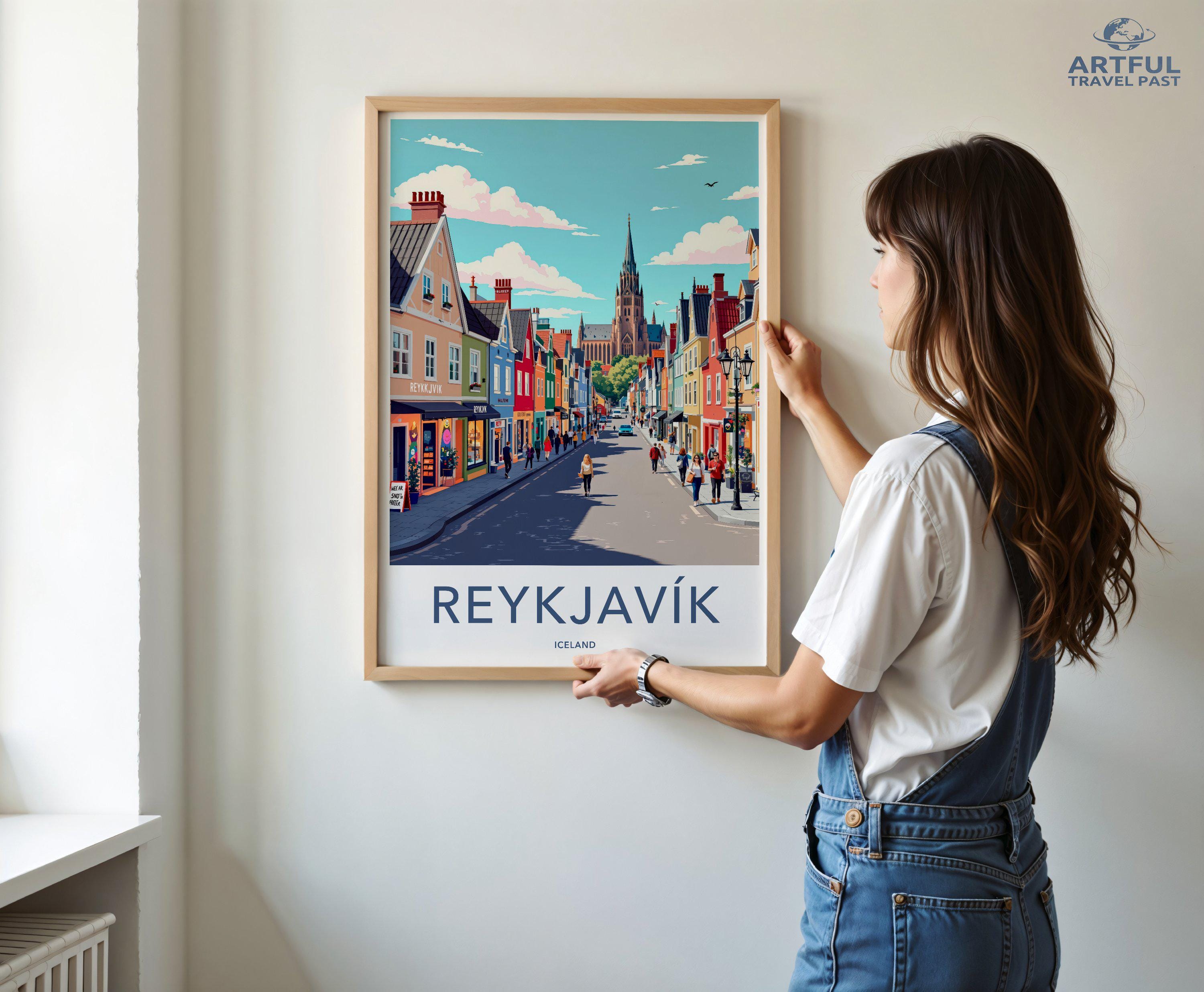 Reykjavik Poster - Iceland Wall Art