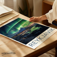 Reykjavik Poster | Iceland Wall Art | Nordic Decor