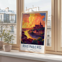 Rheinberg Poster | Germany Wall Art | Europe Decor