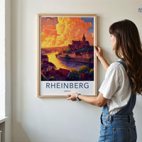 Rheinberg Poster | Germany Wall Art | Europe Decor