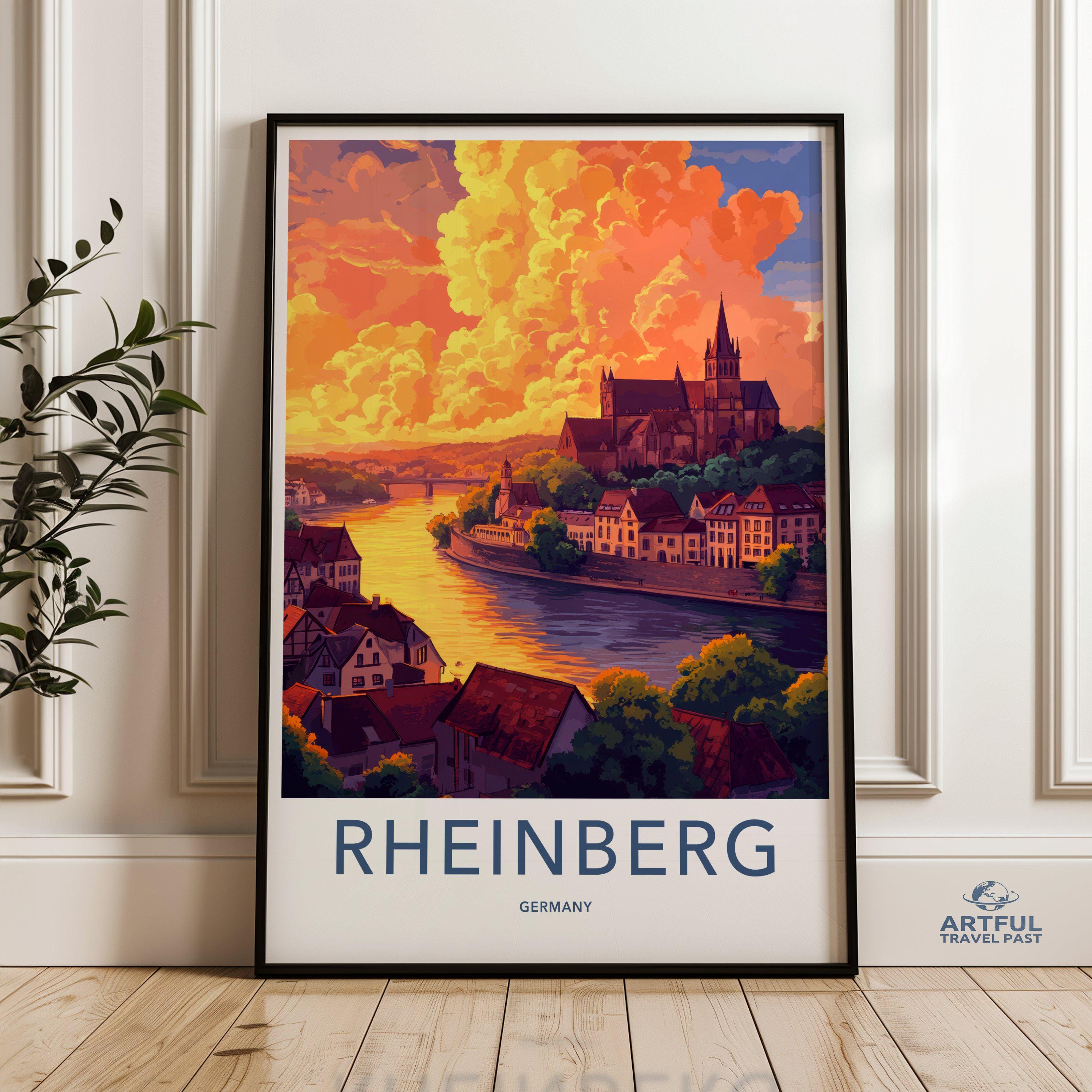 Rheinberg Poster | Germany Wall Art | Europe Decor
