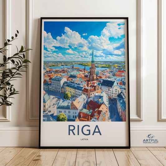 Riga Poster - Latvia Wall Art
