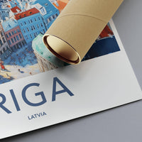Riga Poster - Latvia Wall Art
