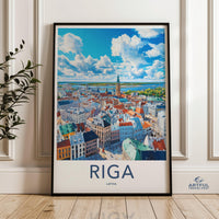 Riga Poster - Latvia Wall Art