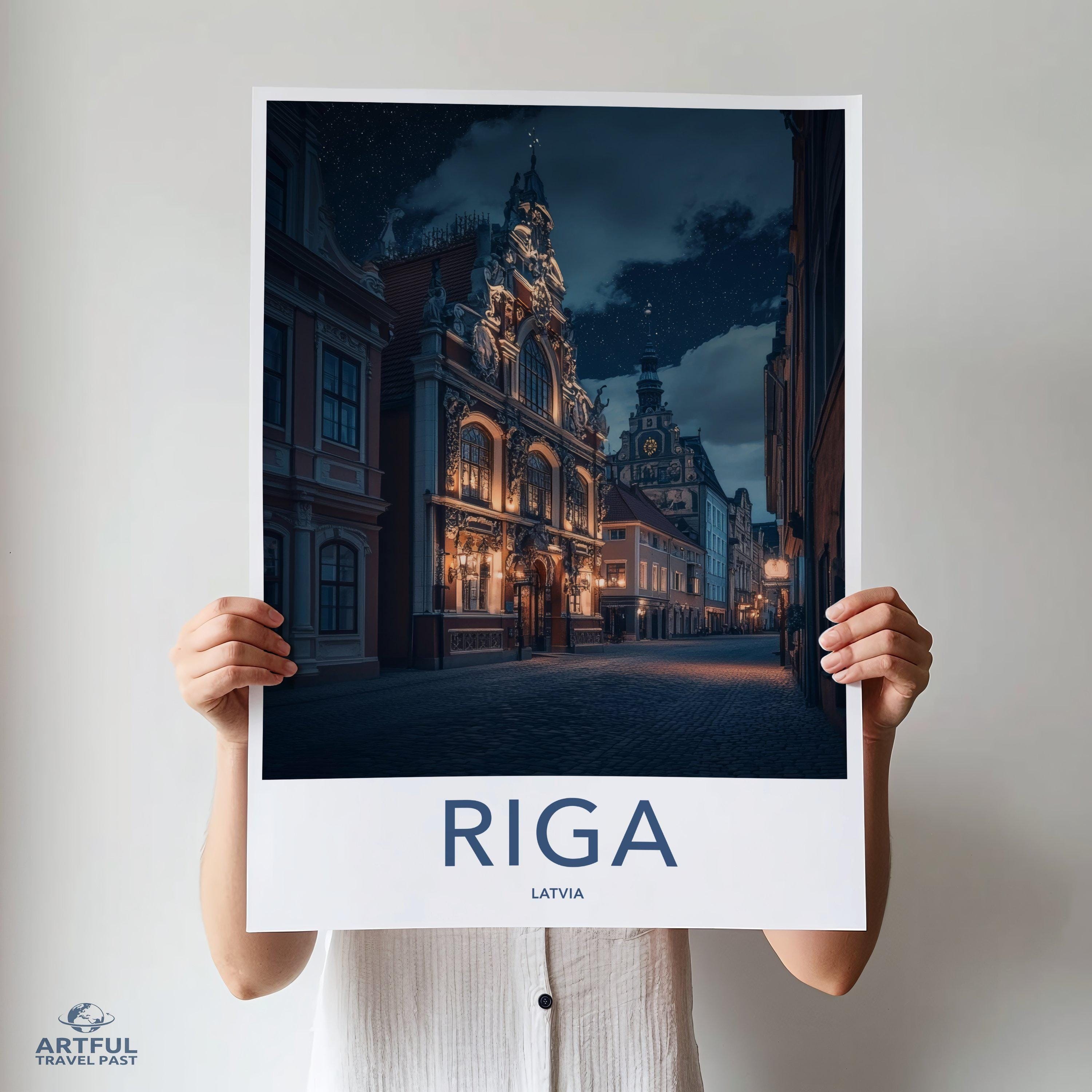 Riga Poster - Latvia Wall Art