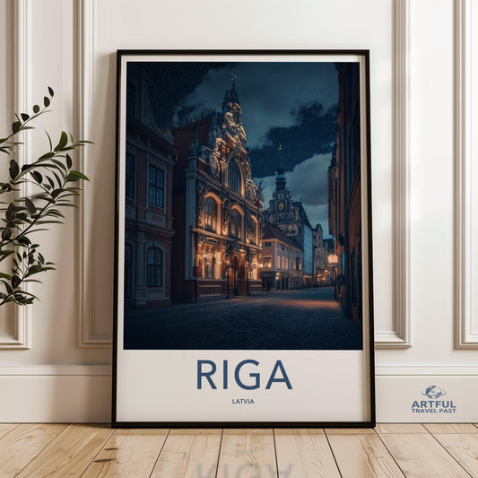Riga Poster - Latvia Wall Art