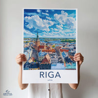 Riga Poster - Latvia Wall Art