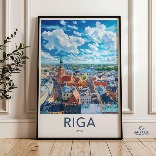 Riga Poster - Latvia Wall Art
