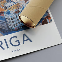 Riga Poster - Latvia Wall Art