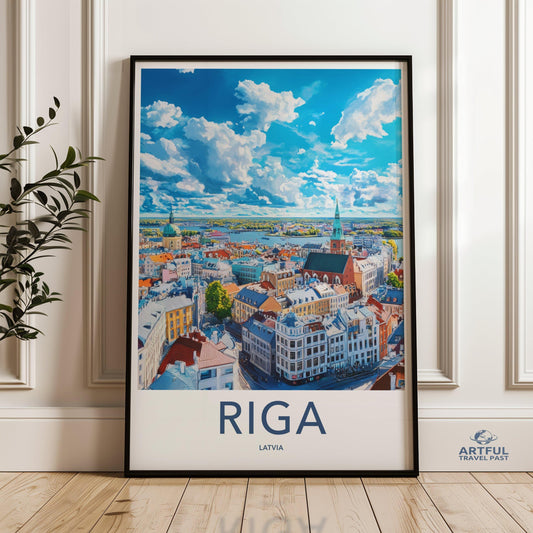 Riga Poster - Latvia Wall Art