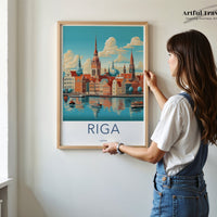 Riga Poster - Latvia Wall Art