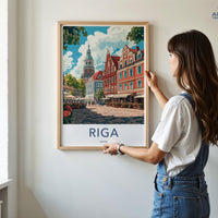 Riga Poster - Latvia Wall Art