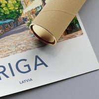 Riga Poster - Latvia Wall Art