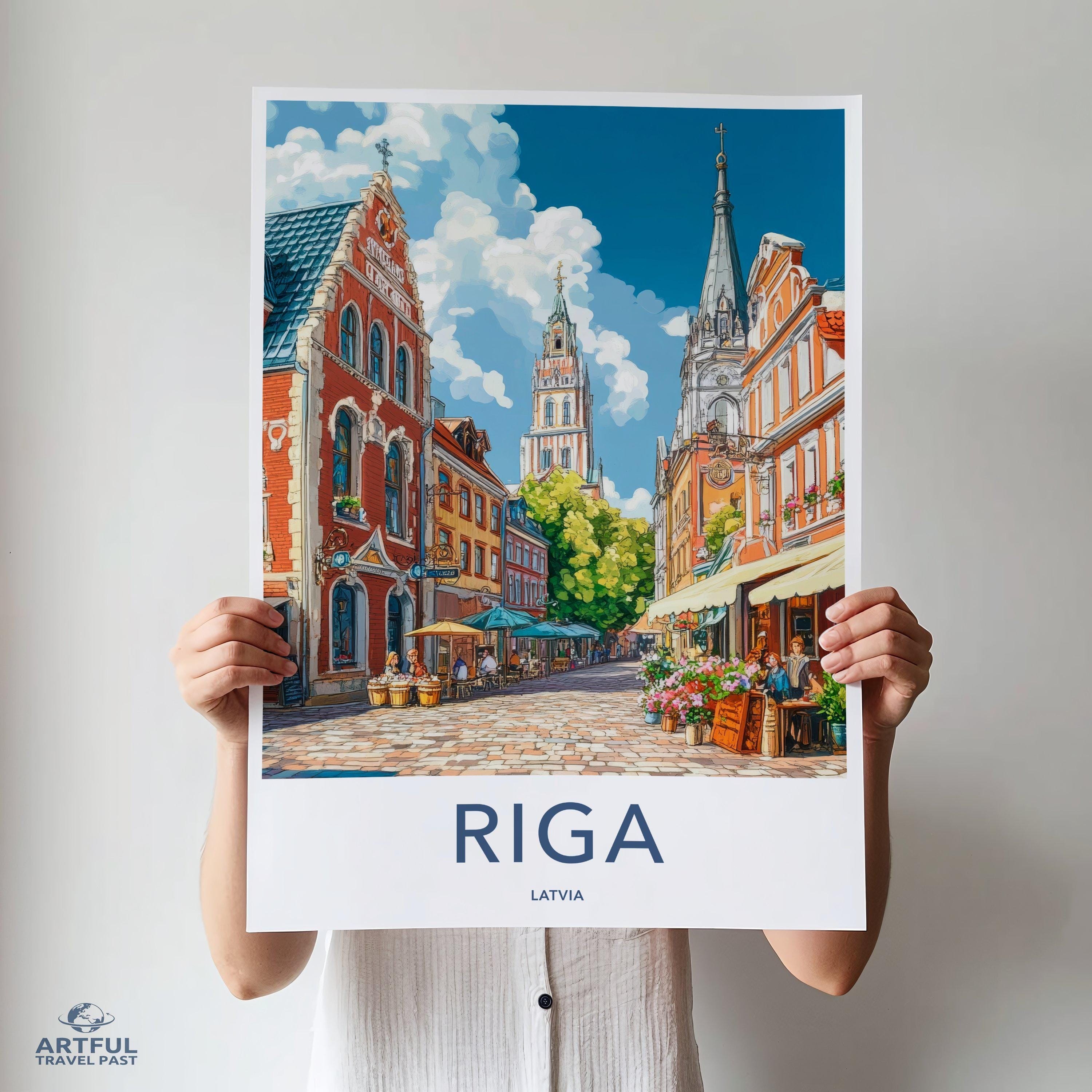 Riga Poster - Latvia Wall Art