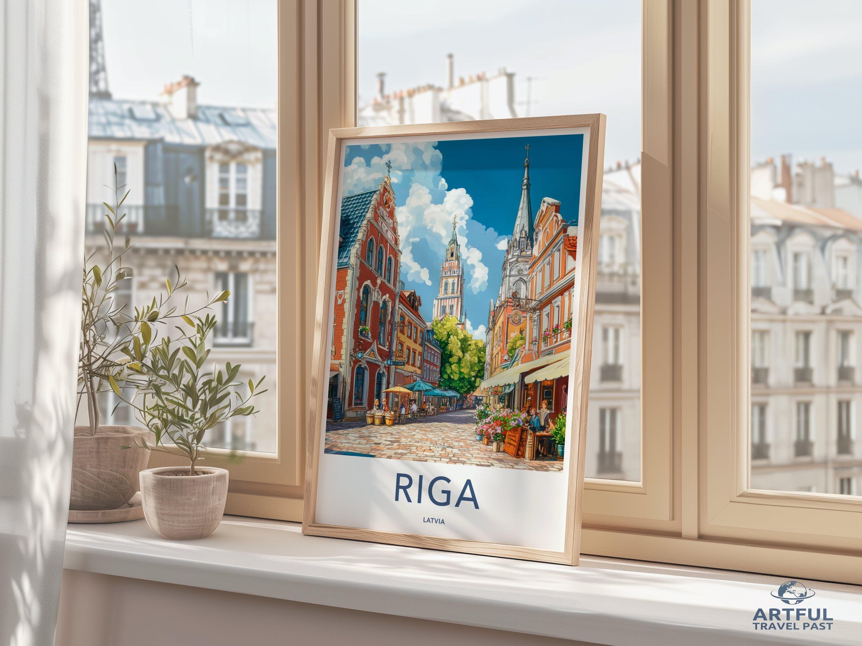 Riga Poster - Latvia Wall Art