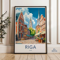 Riga Poster - Latvia Wall Art