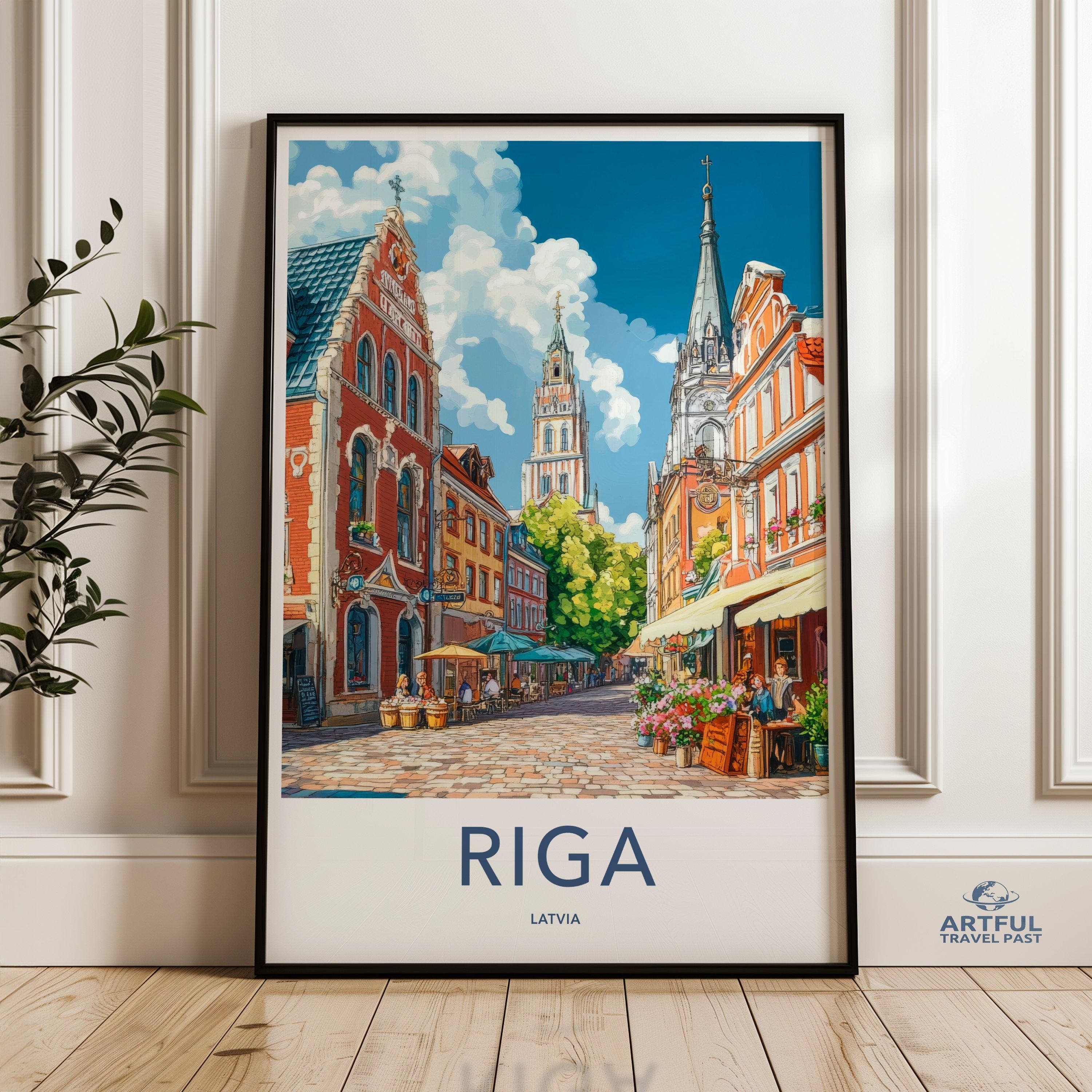 Riga Poster - Latvia Wall Art
