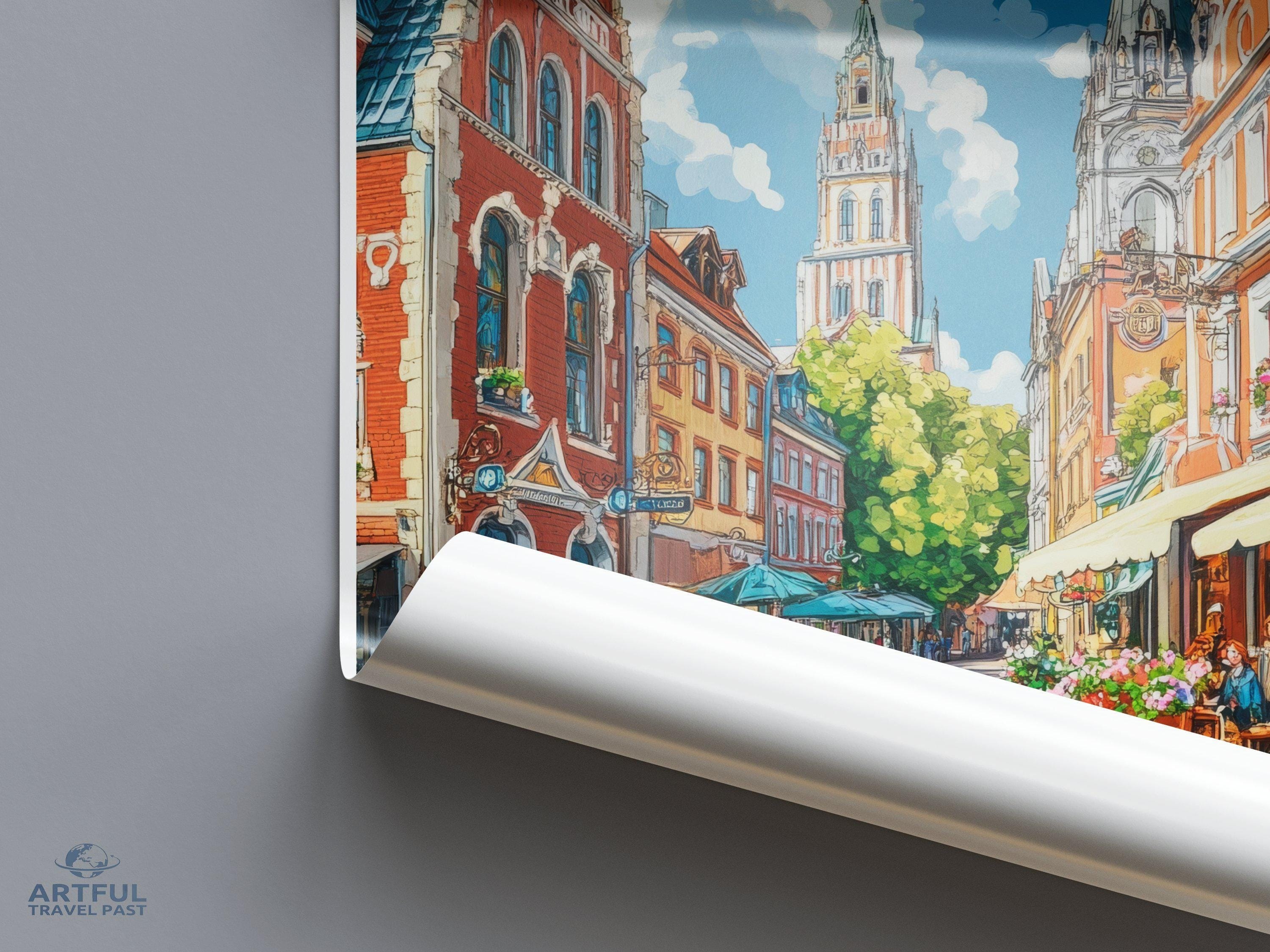 Riga Poster - Latvia Wall Art