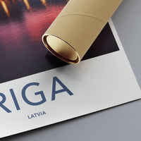 Riga Poster | Latvia Wall Art | Europe Decor