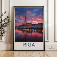 Riga Poster | Latvia Wall Art | Europe Decor