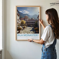 Rila Monastery Poster - Bulgaria Wall Art