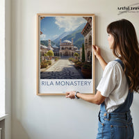 Rila Monastery Poster | Bulgaria Wall Art | Europe Decor