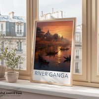 River Ganga Poster - India Wall Art