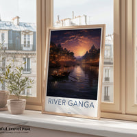 River Ganga Poster - India Wall Art